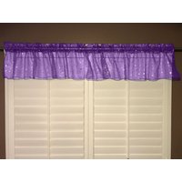 Funkelnde Funkelnde Silberne Sterne Auf Schimmerndem Organza-Fenster-Valance-Vorhang/Fensterbehandlung Home Window Deco Funkelnde Funkelnde Silberne Sterne Auf Schimmerndem Organza-Fenster-Valance-Vorhang/Fensterbehandlung Home Window Deco von ZenCreativeDesigns