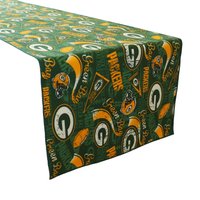 Green Bay Packers 100% Baumwolle Tischläufer/Home Esstisch Dekor Sport Events Feiertage Und Partys Tailgate Fußball Fans von ZenCreativeDesigns