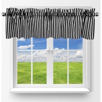Halb Zoll Breite Streifen Baumwolle Fenster Valance Vorhang Top/Fensterbehandlung Küche Schlafzimmer Klassenzimmer Diner Rv Home Window Deco von ZenCreativeDesigns