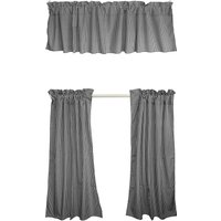 Sehr Kleine Vichy-Baumwolle 3-Teilige Küchenvorhänge Valance Set Schlafzimmer Klassenzimmer Diner Rv Home Fenster Dekor | 1/8 Zoll Gingham Muster von ZenCreativeDesigns
