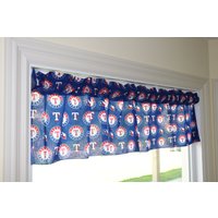 Texas Rangers Baseball Sport Team Baumwolle Fenster Volant Oder Vorhang 58 "Breit/Schlafzimmer Klassenzimmer Diner Rv Home Dekor von ZenCreativeDesigns