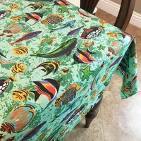 Unter Dem Meer Fisch Aquarium Baumwolle Tischdecke/Haus Hochzeit Picknick Diner Urlaub Schule Convention Stand Event Tisch Dekor von ZenCreativeDesigns