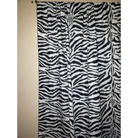 Zebra Streifen Baumwoll Vorhang Panel 58 Zoll Breit/Fenster Dekor Kulisse Klassenzimmer Schlafzimmer Hütte Hotel Gästezimmer Fenstervorhänge von ZenCreativeDesigns