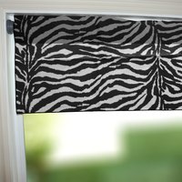 Zebra Streifen Baumwolle Fenster Valance Vorhang Top/Fensterbehandlung Küche Schlafzimmer Klassenzimmer Diner Rv Home Window Deco von ZenCreativeDesigns