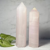 Pink Mangano Calcit Türme Für Inneren Frieden, Wohlbefinden, Heilung Von Emotionalen Traumata Und Heiler-Patient-Verbindung von ZenLightEnergy