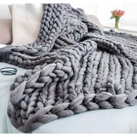 Grobstrick Wurfdecke Kuschelige Geflochtene Sofa Decke von ZenNesting