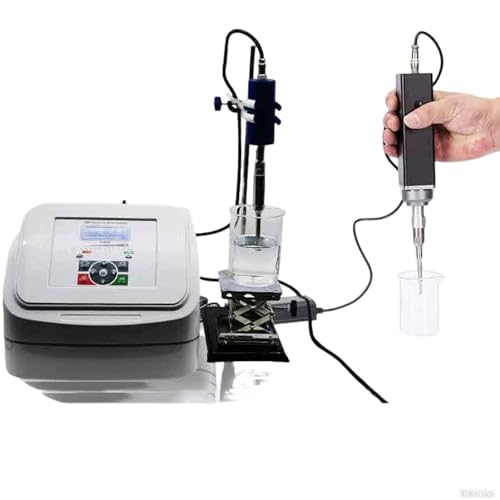 800W Homogenisator, Prozessorzellen Disruptorenmischer, Timer 1S-99h Einstellbar, Datenspeicherfunktion, Mit Hebeblattform & Digitalanzeige Für Flüssigemulgierung, Homogene Dispersion,6mmprobe von ZenSeFarin