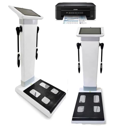 ZenSeFarin 10,1 Zoll HD Touchscreen Körperanalysewaage: Bioimpedanz-Körperfettmonitor Höhenmessung, Professioneller Körperzusammensetzungs-Scanner & Gesundheitsmonitor von ZenSeFarin
