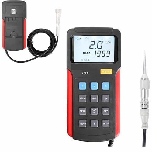 ZenSeFarin Mechanisches Schwingungsmessgerät Handheld-Vibrometer-Multi-Sonde-Beschleunigungsmesser USB Digitales Vibrometer zur mechanischen Vibrationsmessung Weiter von ZenSeFarin