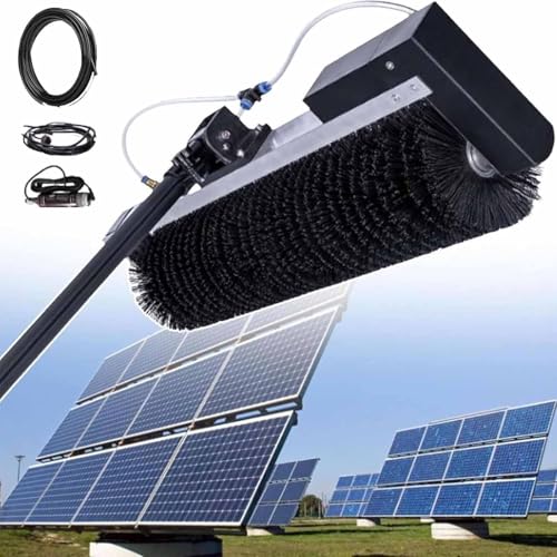 ZenSeFarin Solar-Photovoltaik-Panel-Reinigungsbürste,Teleskop Waschbürste 3.5-7.5m Teleskopstange Multifunktionale Telescopic Washing Brush,Pv Anlage Reinigung Set,Lithiumversion-3.5m/11.4ft von ZenSeFarin