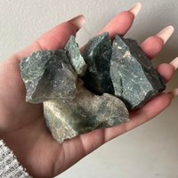 Moosachat | 2-3 "Raue Moosachatstücke Natürliche Kristalle Ungeschliffen Natur Meditationssteine von ZenValleyCrystals