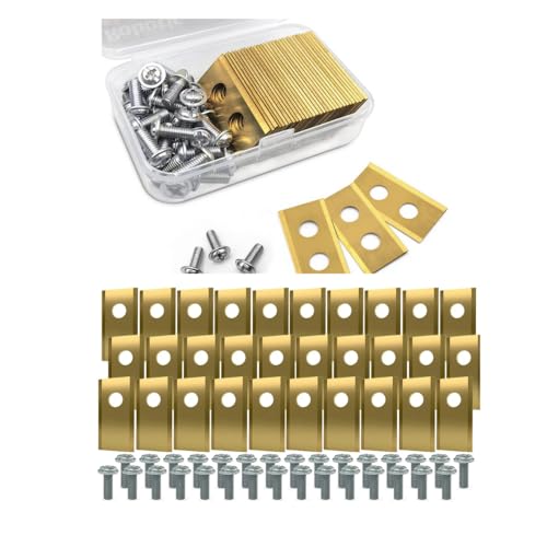 ZenXstore 30 x Titan Klingen Mähroboter Messer Ersatzmesser für Mähroboter Ersatzmesser passend für Worx Landroid y LandXcape, Zoef Robot ZenXstore 30 x Titan Klingen Mähroboter Messer Ersatzmesser für Mähroboter Ersatzmesser passend für Worx Landroid y LandXcape, Zoef Robot von ZenXstore