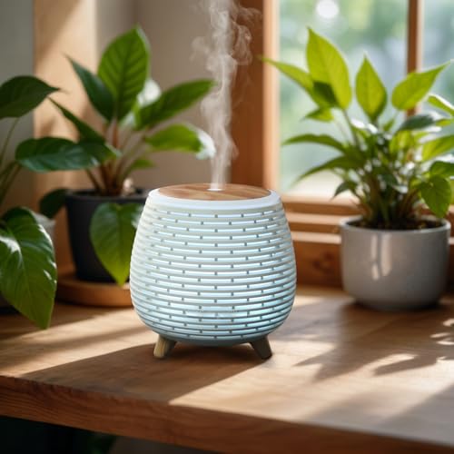 Zen’arôme Diffusor ätherisches Öl Lola, Ultraschalldiffusoraromatherapie, USB -elektrische Parfümdiffusor, 2 Diffusionsmodi, automatische Stopp, LED -Beleuchtung, Stumm und kompakt von ZEN ARÔME