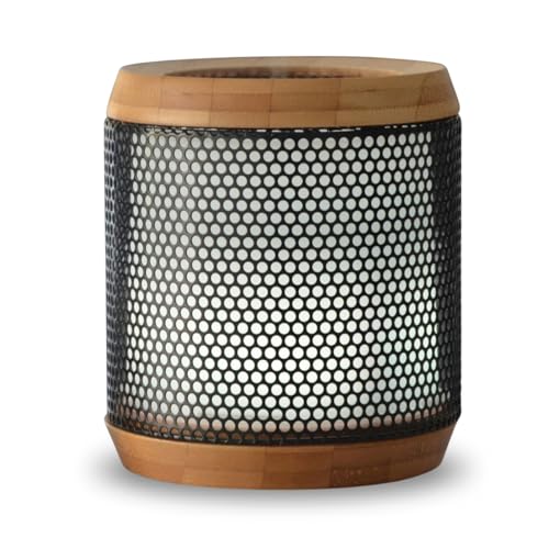 Zen’arôme Elipsia ätherische Öldiffusor - Ultraschall Aromatherapie Ultraschalldiffusor - hausgemachter elektrischer Diffusor - Multifunktions -LED -Beleuchtung - Bambus und Metallnatürliche von ZEN ARÔME