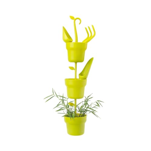 Zendea Vedre 3 runde Blumentöpfe zum Aufhängen – aus robustem Kunststoff, ideal für den Anbau von Pflanzen, Blumen oder Kräutern – mit integriertem Drainagesystem von Zendea