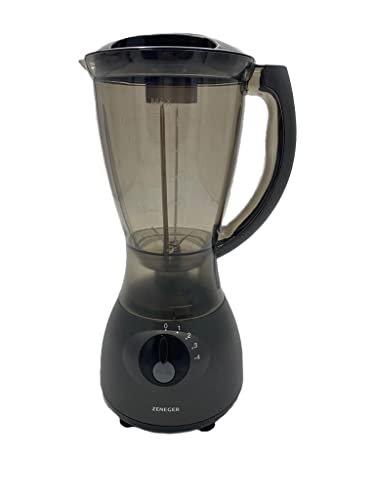 Standmixer 1500ml Smothie maker, BPA frei, 4 Geschwindigkeiten+Puls, 700W (Anthrazit) von Zeneger