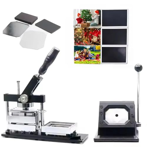 Kit De Création De Badges DIY Heimwerker-Anfänger Coupe-Papier Maschine Kühlschrankmagnetherstellung,avec Machine À Badges, Et 100 Composants,für Individuelle Kühlschrankmagnete Und Bildabzeichen von ZengHeBloom
