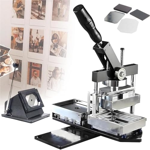 KüHlschrankmagnet-Button-Abzeichen Herstellung Maschine Kühlschrankmagnet Herstellung Kit Création Badges ,avec Machine À Badges Et 100 Composants,avec Coupe-Papier,pour Créer Des Personnalisés von ZengHeBloom