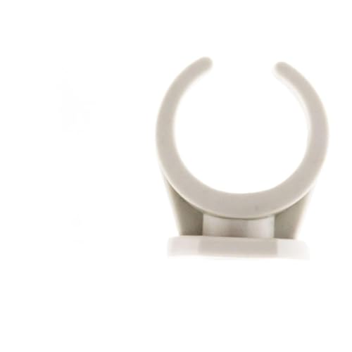 Zenitech - Set Mit 10 Clips Mit Dübel Ø20mm - Stabile Halterung Für Kabel - Einfache Installation Mit 8mm Bohrung - Verschleißfest - Grau - Ø20mm von Zenitech