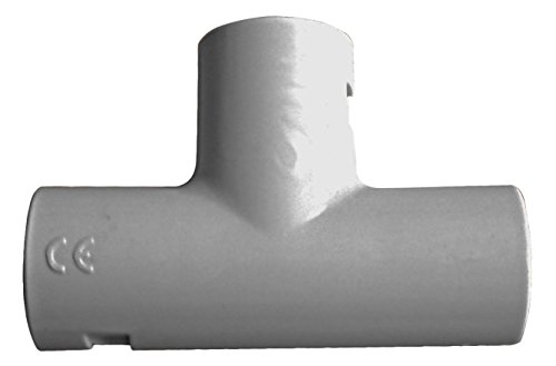 Zenitech - Set Aus 10 IRL T-Shirts Ø16mm - Zubehör Für Starre PVC-Rohre - Einfache Und Sichere Installation - NF Und CE-Normen - Grau - Länge 40m von Zenitech