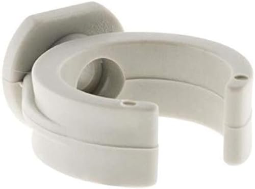 Zenitech - Set Mit 15 Ø25mm Befestigungsclips - Schnelle Und Robuste Installation Ohne Dübel - Ideal Für Sichtbare Und Sichere Verkabelung - Kompatibel Mit Verschiedenen Trägern - Grau - 25mm von Zenitech