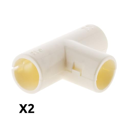 2 Tés pour conduits Ø16 - Blanc von Zenitech