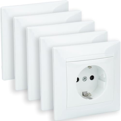 5er Set Schuko Unterputz Steckdose weiß Zyna inkl. Zenitech 5er Set Schuko Unterputz Steckdose weiß Zyna inkl. Zenitech von Zenitech