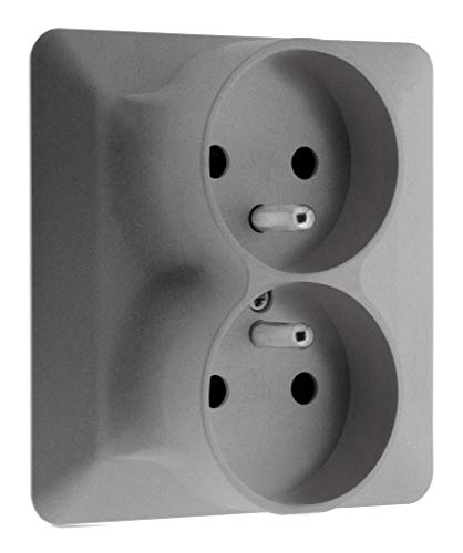 Artezo Doppelsteckdose 2P + T Einbeinstativ Titanium Artezo Doppelsteckdose 2P + T Einbeinstativ Titanium von Zenitech