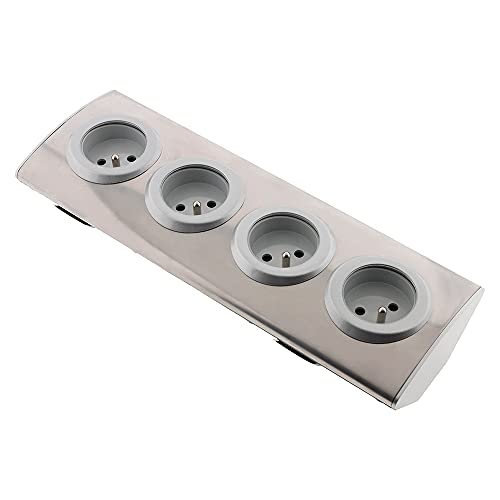 Zenitech- Block mit 4 zu verkabelnden 16A 2P+E-Steckdosen von Zenitech