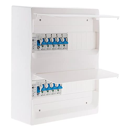 Coffret T3 26 modules Blanc équipé de 9 disjoncteurs et 2 inter. diff. livré avec accessoires von Zenitech
