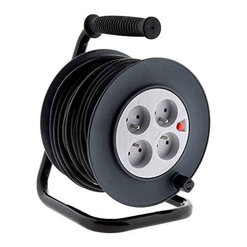 Zenitech- HO5VV-F Spule 4 Steckdosen 3G1,5 25 m + Schutzschalter Zenitech- HO5VV-F Spule 4 Steckdosen 3G1,5 25 m + Schutzschalter von Zenitech