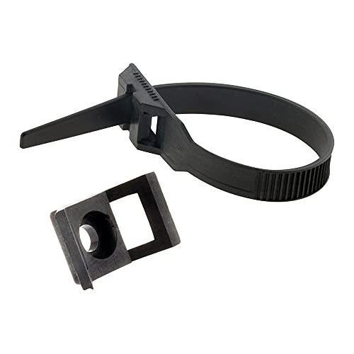 Zenitech - Set Aus 25 Kabelbindern 9 X 180 Mm - Langlebiges Plastik Für Mechanische Festigkeit - Ideal Für Kabel, Hüllen Und Rohre IRL - Einfache Installation - Schwarz - 180 Mm von Zenitech