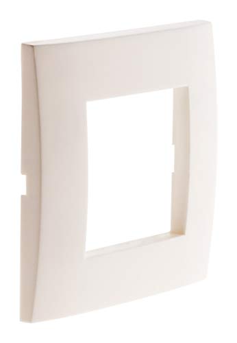 Plaque Blanc simple Mat + 1 support transp. + griffes - von Zenitech