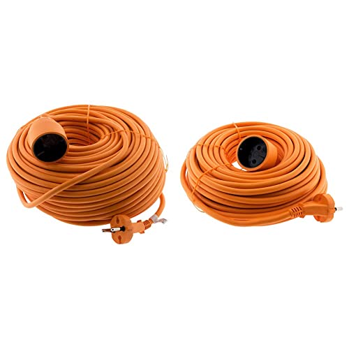 Prolongateur 16A HO5VVF 2x1.5 Orange 40m & Prolongateur 16A HO5VV-F 2x1.5 Orange 20m von Zenitech