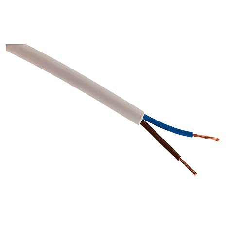 Zenitech - Stromkabel H05VV-F 2x 1mm² weiß - 25m von Zenitech
