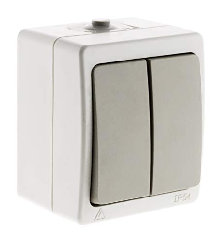 Va & Vient double Gris Clair - IP54 Va & Vient double Gris Clair - IP54 von Zenitech