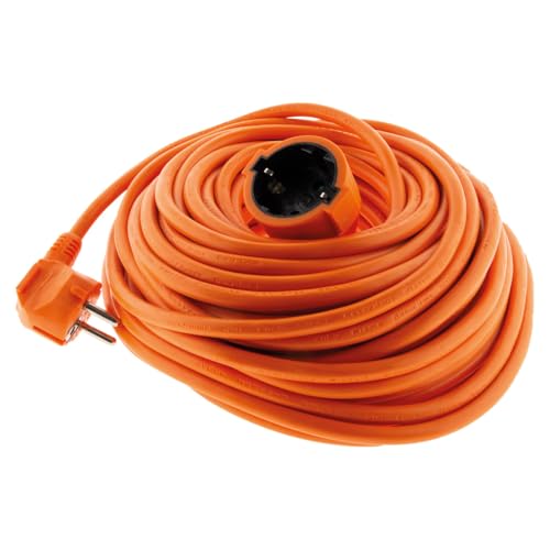 Zenitech, 25 m Schuko-Verlängerungskabel, H05VV-F 3G1,5 mm² Kabel, Max. Leistung 3680 W bei 230 V, Farbe Orange, Ideal für Geräte mit hohem Verbrauch, Verwendung im Innen- und Außenbereich Zenitech, 25 m Schuko-Verlängerungskabel, H05VV-F 3G1,5 mm² Kabel, Max. Leistung 3680 W bei 230 V, Farbe Orange, Ideal für Geräte mit hohem Verbrauch, Verwendung im Innen- und Außenbereich von Zenitech