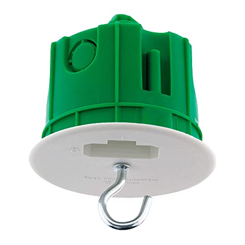 Zenitech - DCL Anschlussdose Ø65mm - Für Einbauleuchten in Massiven Wänden - Geliefert mit Flush-Abdeckung Ø80mm und Metallhaken - Grün von Zenitech