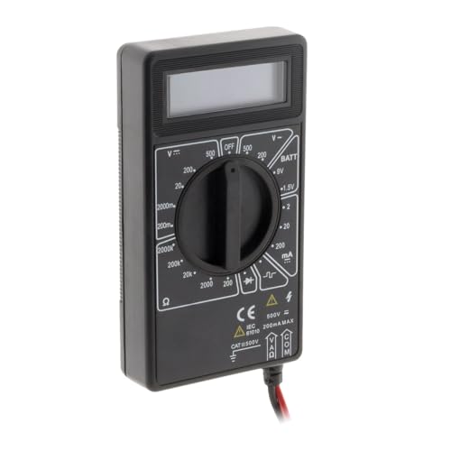 Zenitech - Digitales Multimeter 7 Funktionen CAT III 600V - Genaues Messgerät Mit Mehreren Bereichen - Inklusive 9V Batterie Und Integrierten Testsonden - Schwarz Zenitech - Digitales Multimeter 7 Funktionen CAT III 600V - Genaues Messgerät Mit Mehreren Bereichen - Inklusive 9V Batterie Und Integrierten Testsonden - Schwarz von Zenitech