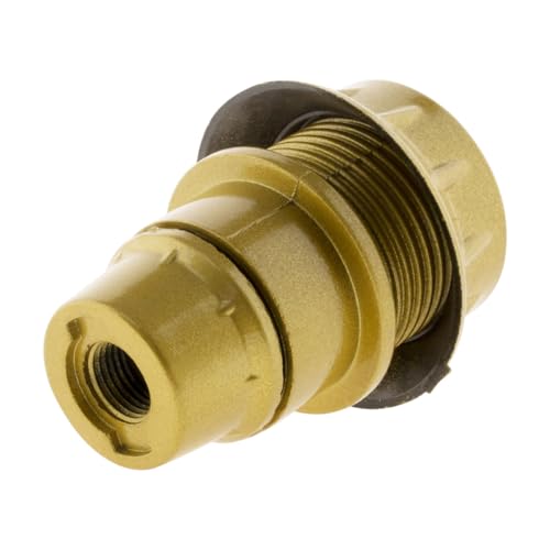 Zenitech - E14 Thermoplastikfassung Mit Einfachem Ring - Glatte Goldene Effektoberfläche - Maximalspannung 250V - Maximalstrom 2A - Goldfarben von Zenitech