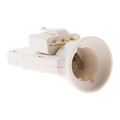Zenitech - E27 Fassung Mit DCL Stecker - Verbindung Über Schraubklemmen Für Leiter 0,5mm² Bis 1mm² - Maximal Leistung 60W Bei 250V - 2 Pole + Erde - Weiß Zenitech - E27 Fassung Mit DCL Stecker - Verbindung Über Schraubklemmen Für Leiter 0,5mm² Bis 1mm² - Maximal Leistung 60W Bei 250V - 2 Pole + Erde - Weiß von Zenitech