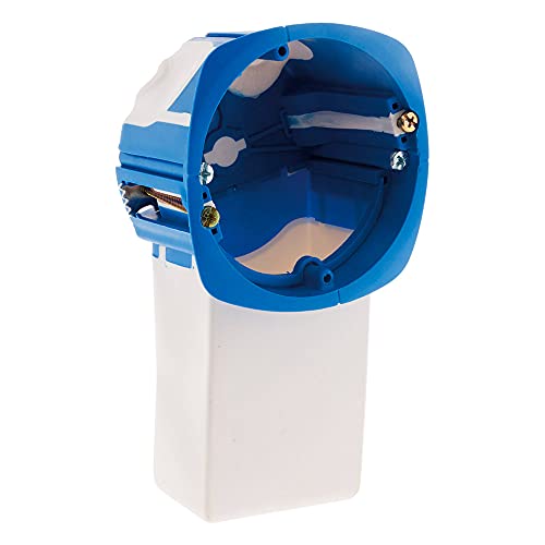 Zenitech - Einbaukasten Für Mehrteilige Mikro-Module - 1 Position - Breite Unterstützungsmutter - Ausgestattet Mit Metallklammern - Patentiertes Produkt - Blau Zenitech - Einbaukasten Für Mehrteilige Mikro-Module - 1 Position - Breite Unterstützungsmutter - Ausgestattet Mit Metallklammern - Patentiertes Produkt - Blau von Zenitech
