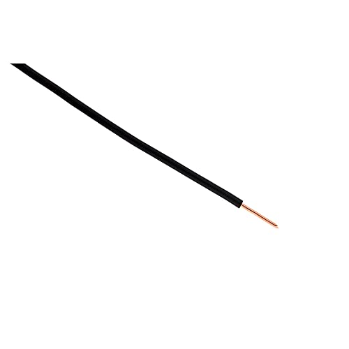 Zenitech - H07V-U 1,5mm² Elektrisches Stromkabel - Einkernleiter Mit PVC-Isolierung - Für Den Innenbereich Und Wohnanschlüsse - Schwarz - 10m von Zenitech