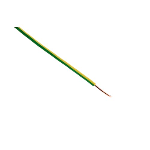 Zenitech - H07V-U 1.5mm² Elektrisches Stromkabel - PVC Einadriger Leiter Für Inneninstallation - Ideal Für Wohnanschlüsse - Gelb Und Grün - 25m Zenitech - H07V-U 1.5mm² Elektrisches Stromkabel - PVC Einadriger Leiter Für Inneninstallation - Ideal Für Wohnanschlüsse - Gelb Und Grün - 25m von Zenitech