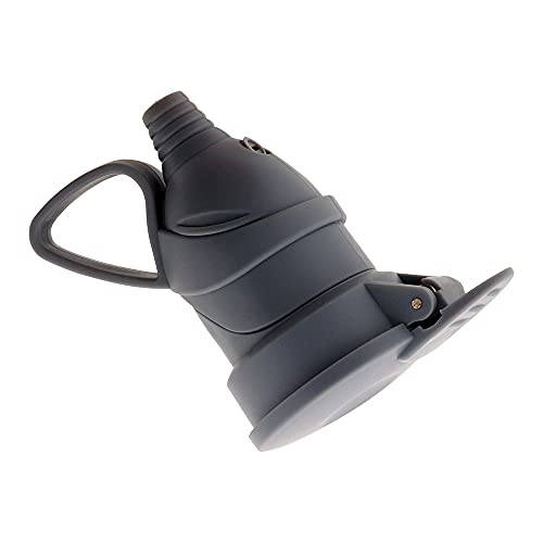 Zenitech - Klappenstecker -16A 2P+E - Grau von Zenitech