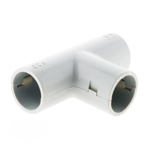 Zenitech - Set Aus 2 T-Stücken Für IRL-Rohr Ø20mm - Hochwertiger Kunststoff Für Einfache Und Schnelle Abzweigungen - Entspricht Sicherheitsstandards - Grau - Ø20mm Zenitech - Set Aus 2 T-Stücken Für IRL-Rohr Ø20mm - Hochwertiger Kunststoff Für Einfache Und Schnelle Abzweigungen - Entspricht Sicherheitsstandards - Grau - Ø20mm von Zenitech