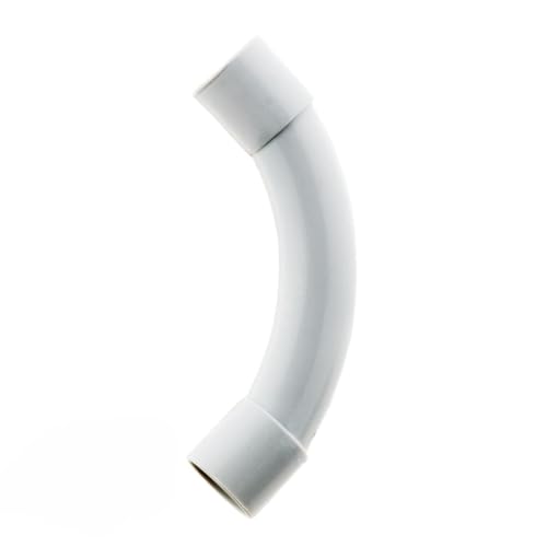 Zenitech - Set Aus 5 Bögen Für Rohr IRL Ø20mm - Starre PVC-Ableitungskurven Für Kabelmanagement - Anpassbar An Verschiedene Kabelgrößen - Grau Zenitech - Set Aus 5 Bögen Für Rohr IRL Ø20mm - Starre PVC-Ableitungskurven Für Kabelmanagement - Anpassbar An Verschiedene Kabelgrößen - Grau von Zenitech