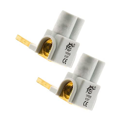 Zenitech - Set Mit 2 Horizontalen Verbindungsstellen - Phasen- Und Neutralstromversorgung - Anschluss Bis Zu 35 Mm² - CE Zertifiziert - Weiß - 15 Cm von Zenitech