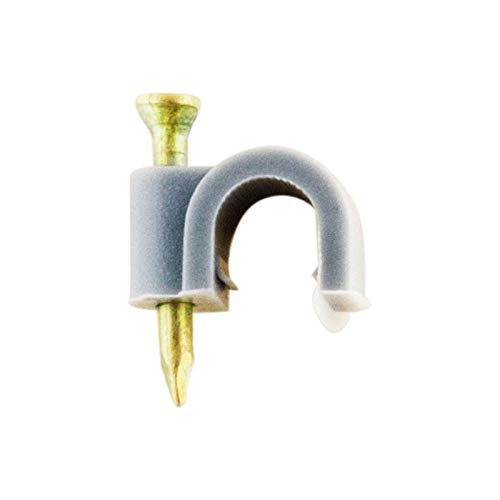 Zenitech - Set Mit 20 Ø6mm Befestigungshaken - Sichere Befestigung Mit Speziellen Nägeln Für Beton - Kompatibel Mit TV-Kabeln Und Elektrischen Leitungen - CE-Normen - Grau Zenitech - Set Mit 20 Ø6mm Befestigungshaken - Sichere Befestigung Mit Speziellen Nägeln Für Beton - Kompatibel Mit TV-Kabeln Und Elektrischen Leitungen - CE-Normen - Grau von Zenitech