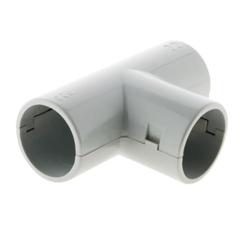 Zenitech - Set Mit 5 T-Stücken Für IRL-Rohre Ø25mm - Hochwertiger Kunststoff Für Einfache Und Schnelle Abzweigungen - Kompatibel Mit Ø16mm, Ø20mm, Ø25mm - Grau Zenitech - Set Mit 5 T-Stücken Für IRL-Rohre Ø25mm - Hochwertiger Kunststoff Für Einfache Und Schnelle Abzweigungen - Kompatibel Mit Ø16mm, Ø20mm, Ø25mm - Grau von Zenitech